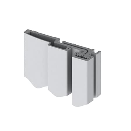 Hager Full Surface Continuous Geared Hinge, Heavy Duty, 83-in, Satin Aluminum Clear Anodized Finish 780-210HD 83 CLR